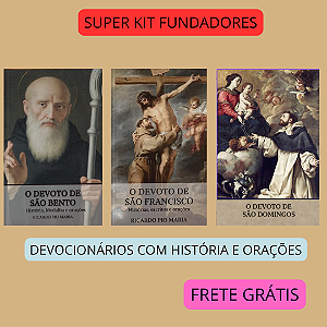SUPER KIT FUNDADORES - 3 devocionários completos com frete grátis