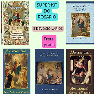 SUPER KIT DO ROSÁRIO - 5 DEVOCIONÁRIOS e frete grátis