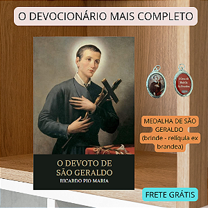 KIT DEVOTO DE SÃO GERALDO - DEVOCIONÁRIO COMPLETO + MEDALHA com frete grátis