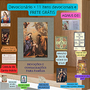 KIT FAMÍLIA - DEVOCIONÁRIO + 11 ITENS DEVOCIONÁRIOS com frete grátis