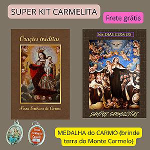 KIT CARMELITA - ORAÇÕES INÉDITAS E 365 DIAS COM OS SANTOS CARMELITAS - frete grátis - Envio a partir do dia 10/02