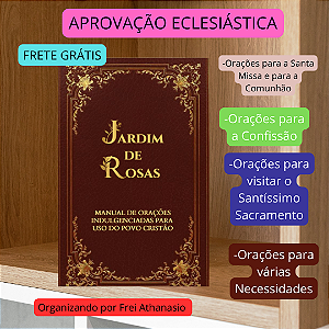 Manual de Orações Indulgenciadas para uso do Povo Cristão -Frei Athanasio - FRETE GRÁTIS