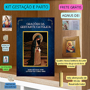 SUPER KIT PARA GESTAÇÃO E PARA PARTO - DEVOCIONÁRIO ORAÇÕES PARA GESTANTE + 6 ITENS DEVOCIONAIS