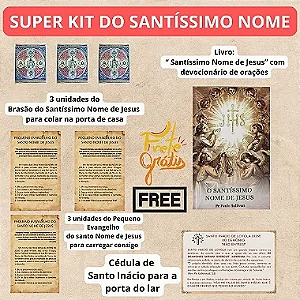 SUPER KIT SANTÍSSIMO NOME + 7 itens / FRETE GRÁTIS