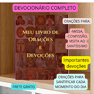 MANUAL DE ORAÇÕES E DEVOÇÕES - frete grátis