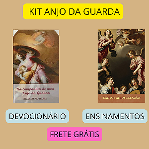 KIT ANJO DA GUARDA - Devocionário e Livro Padre Angel Pena com frete grátis