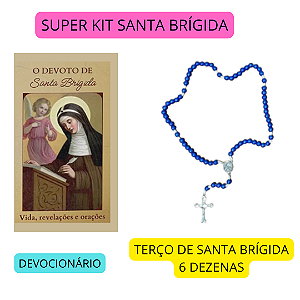 SUPER KIT SANTA BRÍGIDA - TERÇO BRIGIDIANO E DEVOCIONÁRIO com frete grátis