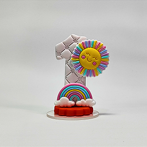 Vela de Aniversário - Primeira Volta ao Sol - 1  Ano