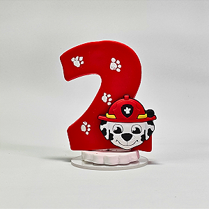 Vela de Aniversário – Tema Patrulha Canina 2 Anos