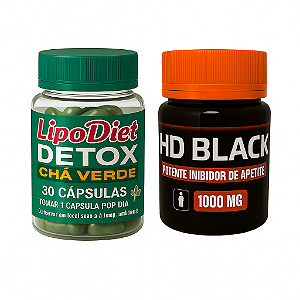 Detox Chá Verde Lipo DietCombo Lipo Diet Detox Chá Verde + HD Black💥
