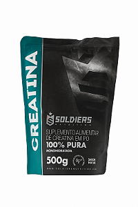 🟢 Creatina Monohidratada 100% Pura – 500g | Soldiers Nutrition