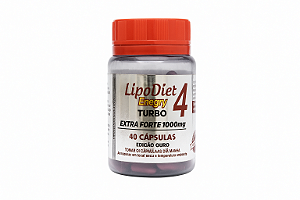 Lipo Diet Energy Turbo 4 – Extra Forte 1000mg – Edição Ouro – 40 cápsulas