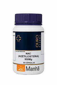 NAC (Acetilcisteína) 500mg – Ouro Pharma | 60 Cápsulas