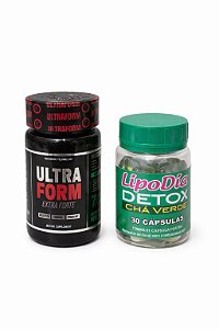 Lista de Desejos Início Kits emagrecedores - Protocolo 30 dias ComBo emagrecedor Extraforte 1000 miligramas + Detox Cha verde lipo diet