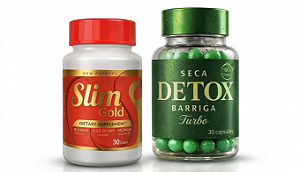 ✨ Combo Slim Gold + Detox Seca Barriga Turbo ✨