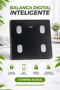 Balança Digital Inteligente Bluetooth Smart Body NIX