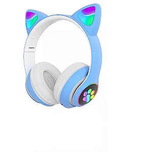 fone de Gatinho de Led Bluetooth