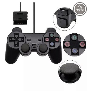 Controle Joystick com Fio para PS2