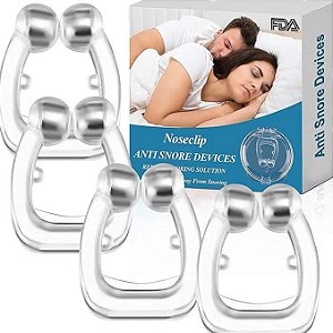 Aparelho Anti Ronco Clip Nasal - 4 Unidades
