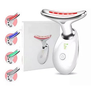 Massageador Facial Led Aparelho Tratamento Com Luz (Branco)