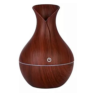 Umidificador de Ar Ultrassônico com Difusor de Aromas e Iluminação LED