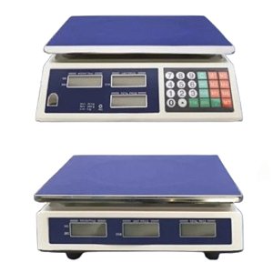 Balança 40kg bivolts 110/220v eletrônica recarregável balanca digital para comercial
