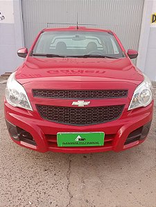 Chevrolet Montana LT 1.4 vermelha 2015, completa, único dono, com computador de bordo, perfeito estado