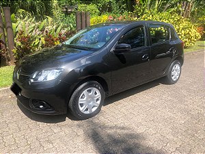 Renault Sandero Expression 1.0 preto 2019, completo, manual, baixa quilometragem km, carro super inteiro