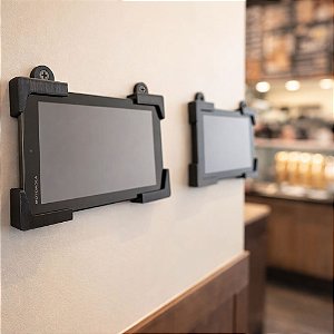 Suporte para Tablet até 1cm com Trava Anti furto de parede