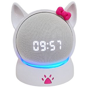 Suporte Para Alexa Echo Dot 4 E Echo Dot 5 Gatinha Kitty