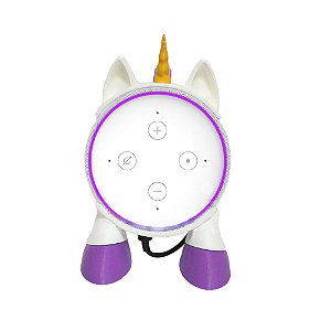 Suporte Para Alexa Echo Dot 3 De Mesa Unicórnio
