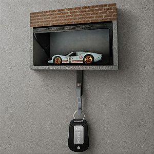Porta Chaves Garagem Carrinho Automobilístico
