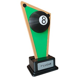Troféu Sinuca Bilhar 3d