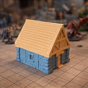 Casa De Aldeia Medieval Para Cenário Rpg De Mesa