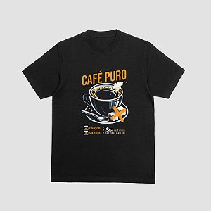 Camiseta Café Puro – Algodão Premium Fio 30.1