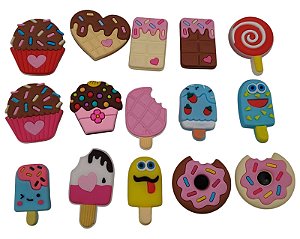 Pingentes e Bottons de Doces