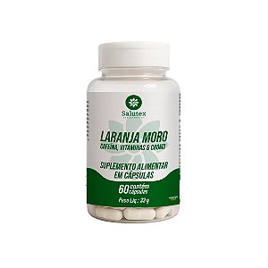 Queime Gordura com Saúde - Vitaminas Cromo Cafeína - Laranja Moro 60 Cápsulas