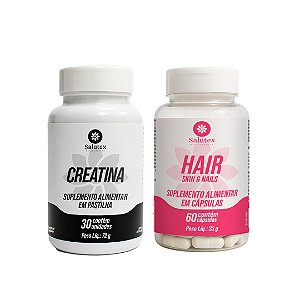 Beleza e Performance no mesmo Combo Hair + Creatina