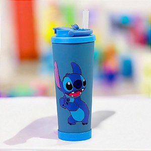 Copo Térmico Spring com Canudo - Stitch - 850ml - 1 unidade - Disney Original - Rizzo