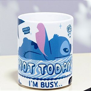 Caneca Pop New Gift Stitch Not Today - 350ml - Disney Original - 1 unidade - Rizzo