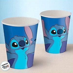 Copo de Papel - Stitch New - 200ml - 8 unidades - Disney Original - Rizzo