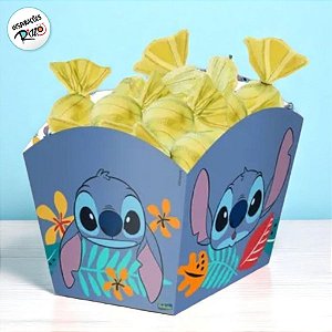Cachepot Festa Stitch - 8 unidades - Disney Original - FestColor Festas
