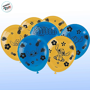 Balão Festa Stitch - 25 unidades - Disney Original - Rizzo