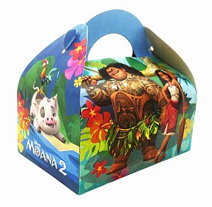 Caixa Surpresa Maleta - Moana 2 - 12x8x8cm - 10 unidades - Disney Original - Rizzo