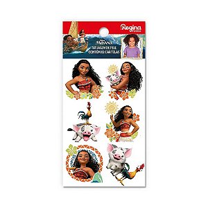 Tatuagem Temporária para Pele - Moana - 12 unidades - Disney Original - Rizzo