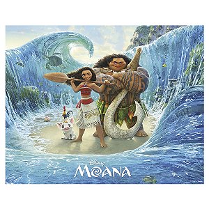 Painel Plástico Decorativo - Festa Moana - 1 unidade - Disney Original  - Rizzo