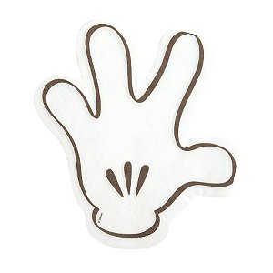 Guardanapo de Papel Luva do Mickey - Branco - 16cm - 20 unidades -  Disney Original - Rizzo