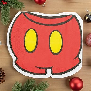 Guardanapo de Papel Shorts do Mickey - Vermelho - 16cm - 20 unidades -  Disney Original - Rizzo