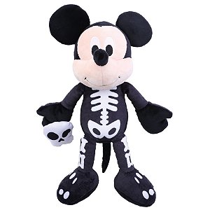 Pelúcia do Mickey Esqueleto Fofo 30cm — “Mickey Esqueleto”  — 1 unidade — Disney Original — Rizzo