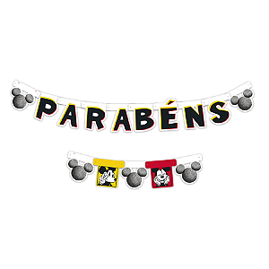 Faixa Decorativa Festa Mickey Fãs - 01 unidades - Disney Original - Rizzo